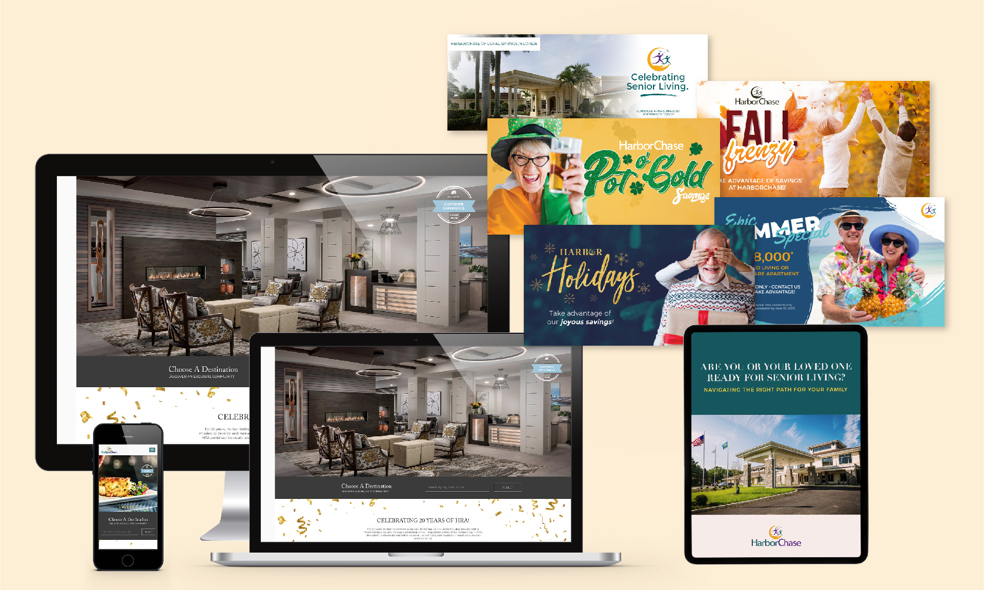 HarborChase Senior Living-Branding elements